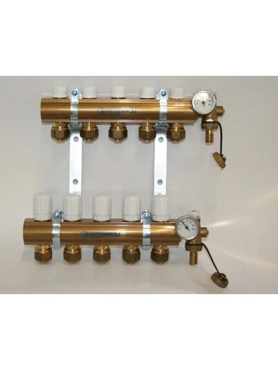Pettinaroli 7035SYS20 05 Manifold System 1x3/4" 5 Outlets 20mm Fittings