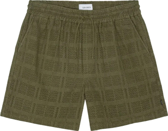 Les Deux Herre Shorts Grønn L,