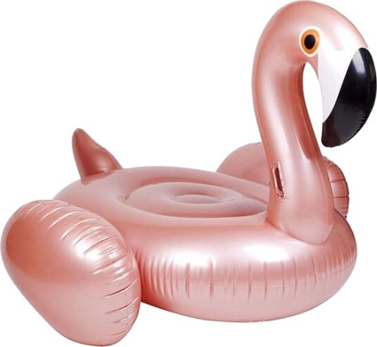 Ny PVC fortykket flamingo oppblåsbar flytende rad svømmebasseng mount lounge stol svømmesirkel flytende seng vannsport