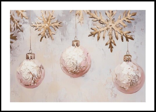 Elegant Winter Ornaments NEW Plakat / 50x70cm