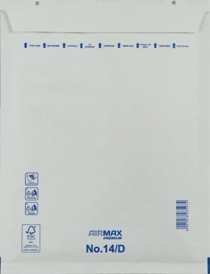 Bobbelkuvert Airmax 14/D W4 200X275 Hvid 100Stk