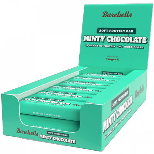 Barebells Protein Bar,12x55g Soft Protein Bar Minty Chocolate Barebells Protein Bar,12x55g Soft Protein Bar Minty Chocolate