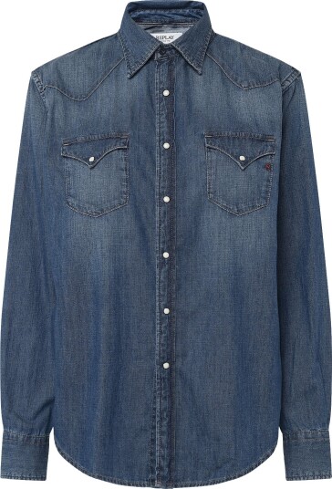 Replay Shirt Regular ,Sustainable Blue XL Replay Shirt Regular ,Sustainable Blue XL