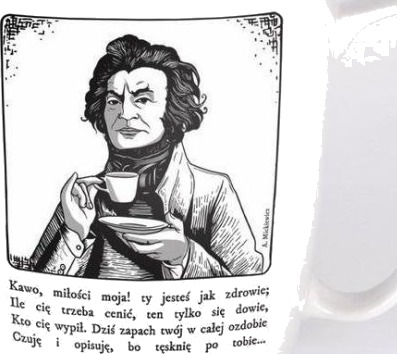 Hvit Keramikkkrus Av Adam Mickiewicz Hvit Keramikkkrus Av Adam Mickiewicz