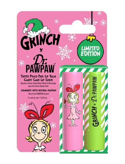 Dr.PawPaw Dr.pawpaw The Grinch Sugar Scrub Stick & Peach Pink Duo Pink 8 G Dr.PawPaw Dr.pawpaw The Grinch Sugar Scrub Stick & Peach Pink Duo Pink 8 G