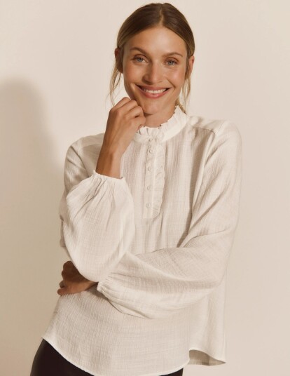 Rosemunde Rwmarseille Ls Blouse White 42