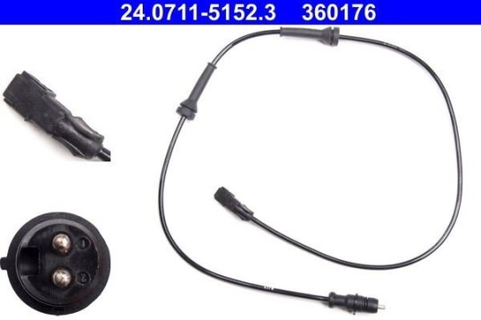 Sensor, ABS ATE 24.0711-5152.3