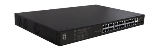 Levelone Fgp-2831, Uhåndtert, Fast Ethernet (10/100), Strøm Over Ethernet (Poe), Rack-Montering, 1U