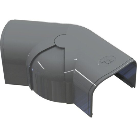 GrøntKlima AS Optima T Flatbend Dreibart CPS75 75 X 56mm Antrasitt Grå