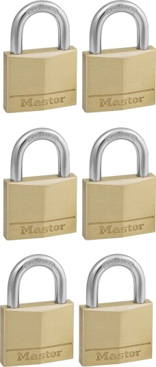 Master Lock Hengelås 140Eursix 22 mm 6-Pakning