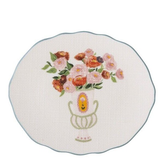 Bloomingville   Dorothy tallerken 20 cm blå