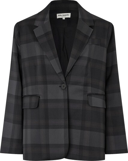 Lollys Laundry Fayll Blazer Ls Ovs   Grey   XL