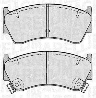 Bremseklosser MAGNETI MARELLI 363916060518