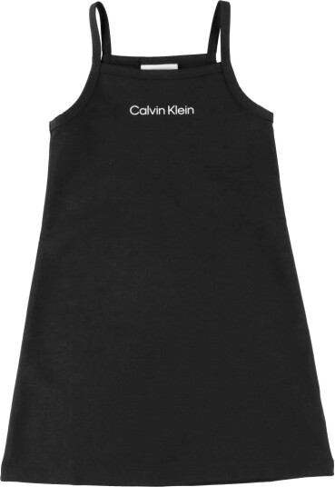 Calvin Klein Kjole Strap Ck SvartSvart Calvin Klein 12 år 152 Kjole