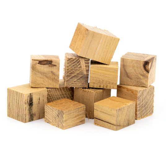 100g Plum tree cubes - toasted Kuber fra plommetre