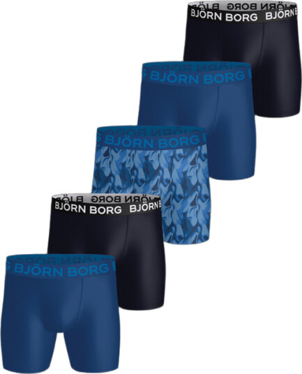 Björn Borg Sport Microfiber Boxershorts 5‑pack Blue X large