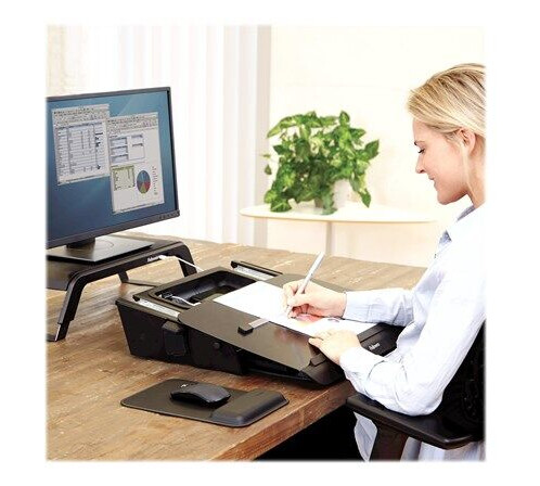 Fellowes Hana writing slant board - 11.59 x 56.2 x 34.93 cm - steel - black