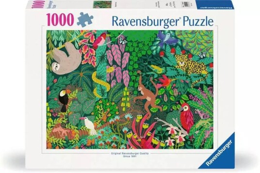 Ravensburger Puslespill 1000 Brikker Magical Rain Forest Ravensburger Puslespill 1000 Brikker Magical Rain Forest