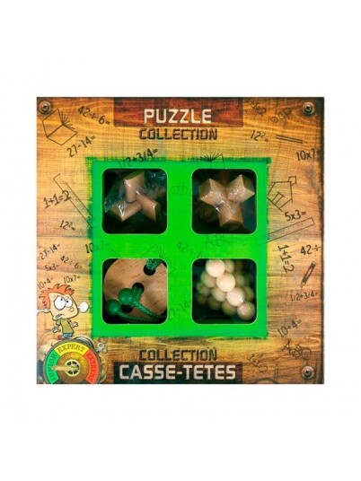 Eureka Wooden Brain Puzzles Junior 4 Pcs.