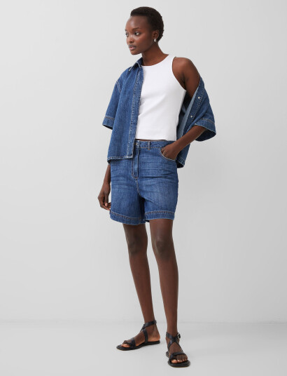 French Connection Finley Denim Short - Blue - 36