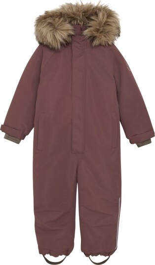 En Fant Vinterdress Med Fuskepels Rose Taupe (140 / 10 år)