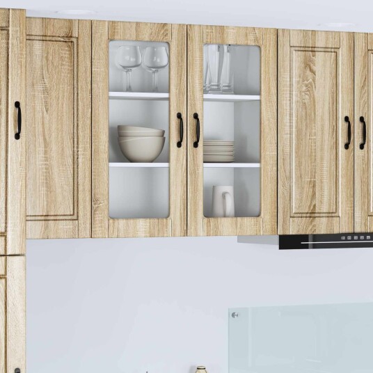  Kjøkkenskap med hylle Sonoma eik 80 x 31 x 80 cm Konstruert tre
