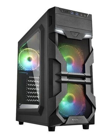 Sharkoon VG7-W RGB Midi Tower Kabinett Svart med 3 Vifter og Støtte for ATX Sharkoon VG7-W RGB Midi Tower Kabinett Svart med 3 Vifter og Støtte for ATX