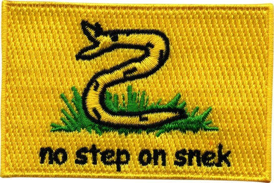 Märkbar Stoffmerke No step on snek Z4-2-5