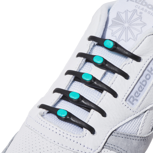 Hickies No Tie Laces 2.0 Black/mint, OneSize Hickies No Tie Laces 2.0 Black/mint, OneSize