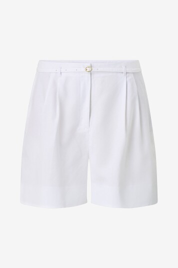 Tommy Hilfiger Curve Shorts Crv Linen Mix Hvit