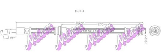 Bremseslange KAWE H4884 Bremseslange KAWE H4884