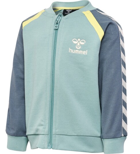 Hummel League zip jakke - blue surf Hummel League zip jakke - blue surf