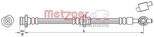 Bremseslange METZGER 4110383