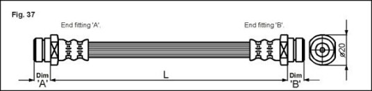 Bremseslange METZGER 4113310