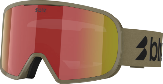 Bliz G002 Unisex Ski- og Snowboardbriller Matte Camo Grønn/Brown med Rød Linse Bliz G002 Unisex Ski- og Snowboardbriller Matte Camo Grønn/Brown med Rød Linse