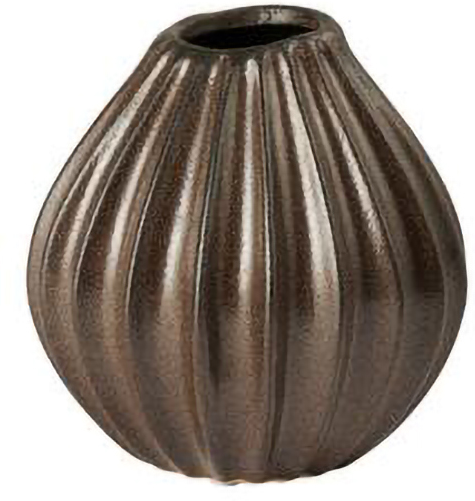 Broste Copenhagen Wide vase S 15 cm Brown