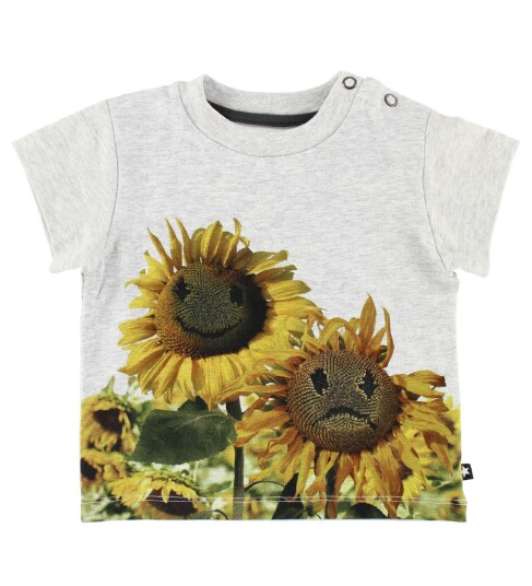 Molo T skjorte Emilio Moody Flowers 68 T skjorte Gul Hvit 62