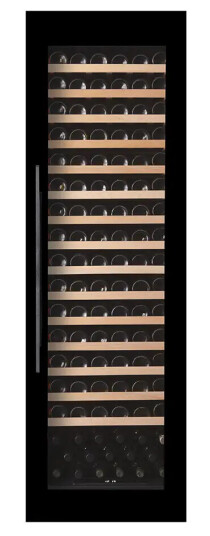 Pevino Majestic 107 flasker 1 sone Svart glassfront Integrerbar Pevino Majestic 107 flasker 1 sone Svart glassfront Integrerbar