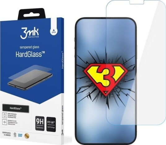 3Mk Hardglass til Apple iPhone 14 Pro Max - Slag- og ripebestandig, Gjennomsiktig