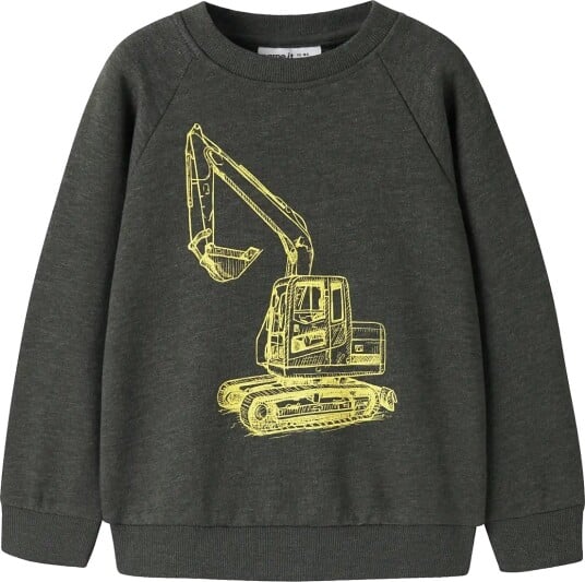 Name It Nmmvion Ls Nreg Sweat Unb Grey 86