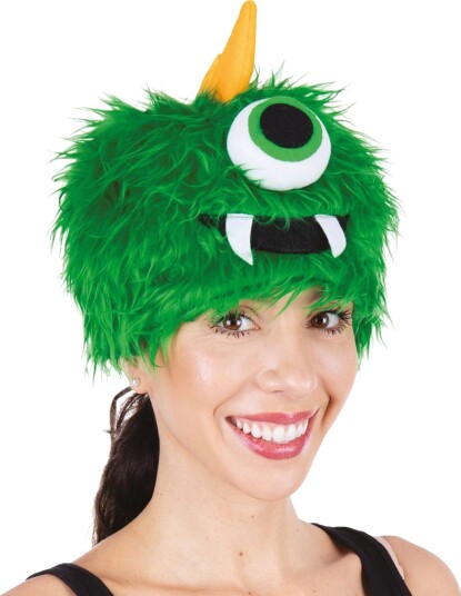 Ptit Clown Hatt Fluffy Monster Lysegrønn One size 22945