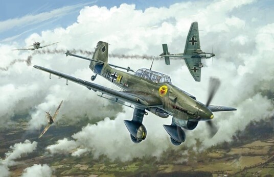 Italeri Junkers JU-87B Stuka Modellbyggesett 1:48 - Battle of Britain Italeri Junkers JU-87B Stuka Modellbyggesett 1:48 - Battle of Britain
