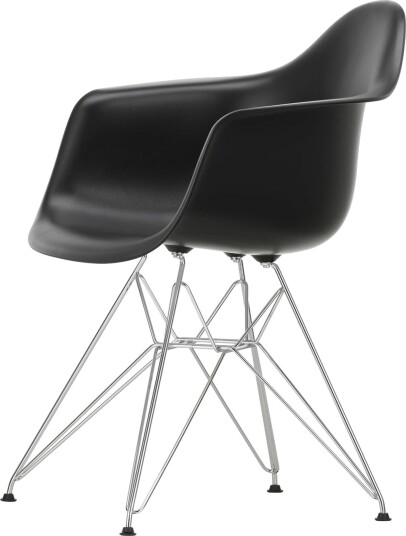 Vitra Eames Plastic DAR Spisestol Sort/ Krom Vitra Eames Plastic DAR Spisestol Sort/ Krom