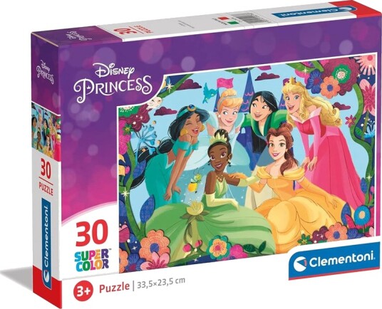 Clementoni Supercolor Disney Princess 30 Stykker Tegneserier 3 År