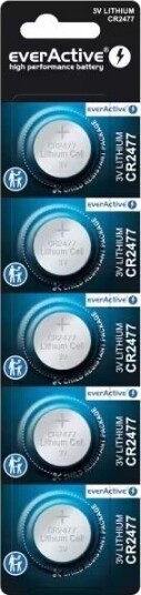 EverActive CR2477 Mini Litiumbatteri 5-pack - Universale Batterier