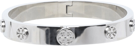 Tory Burch Icon Hinge Bracelet Silver M Tory Burch Icon Hinge Bracelet Silver M