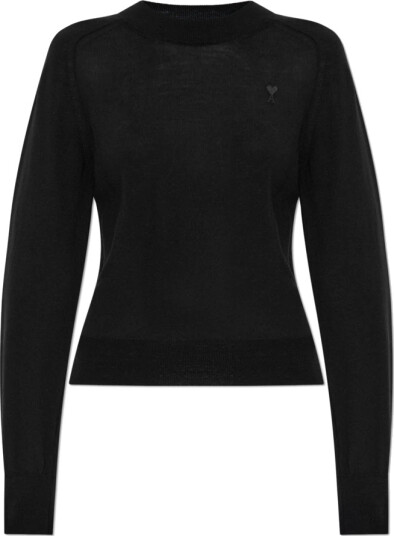 Ami Paris Dame Strikkevarer Svart L,