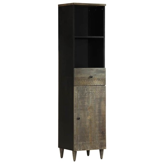  Baderomsskap 38x33x160 cm heltre mango 8721158449078