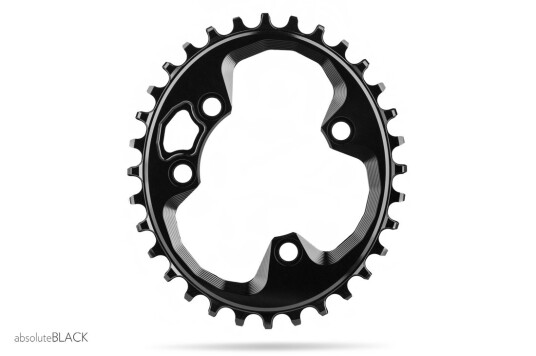 Absolute Black Drev Oval  Rotor  76 mm