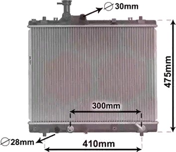 VAN WEZEL 52002701 Radiator motorkjøling
